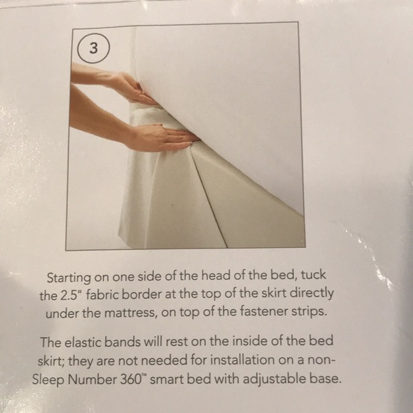 Sleep number smart skirt bed skirt - Picture 7 of 11